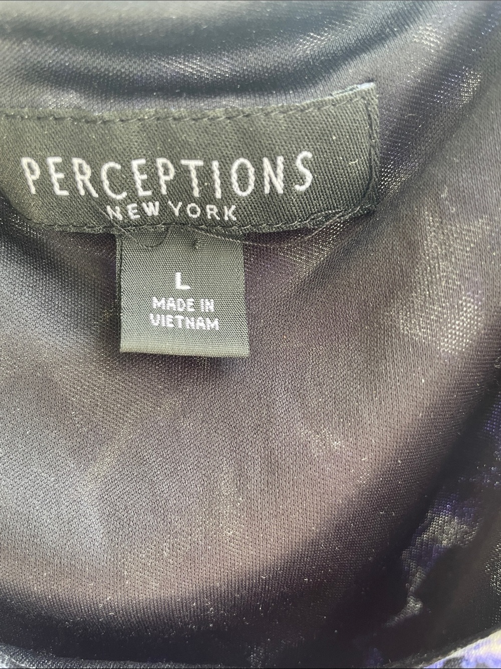 Beautiful-Perceptions Purple and Black Patterned Maxi Dress with Solid Waist - Picture 2 of 9